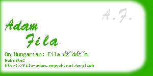 adam fila business card